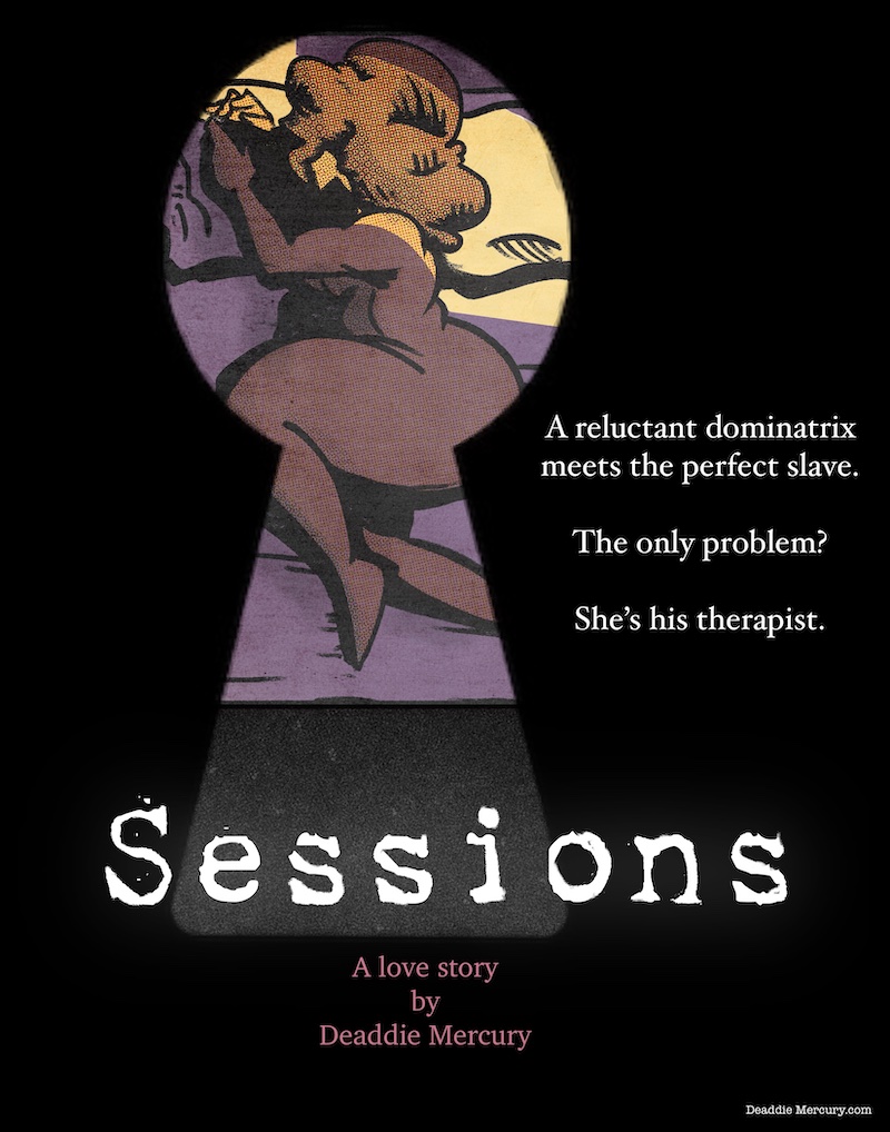 digital illustration cover art of Sessions by Deaddie Merury