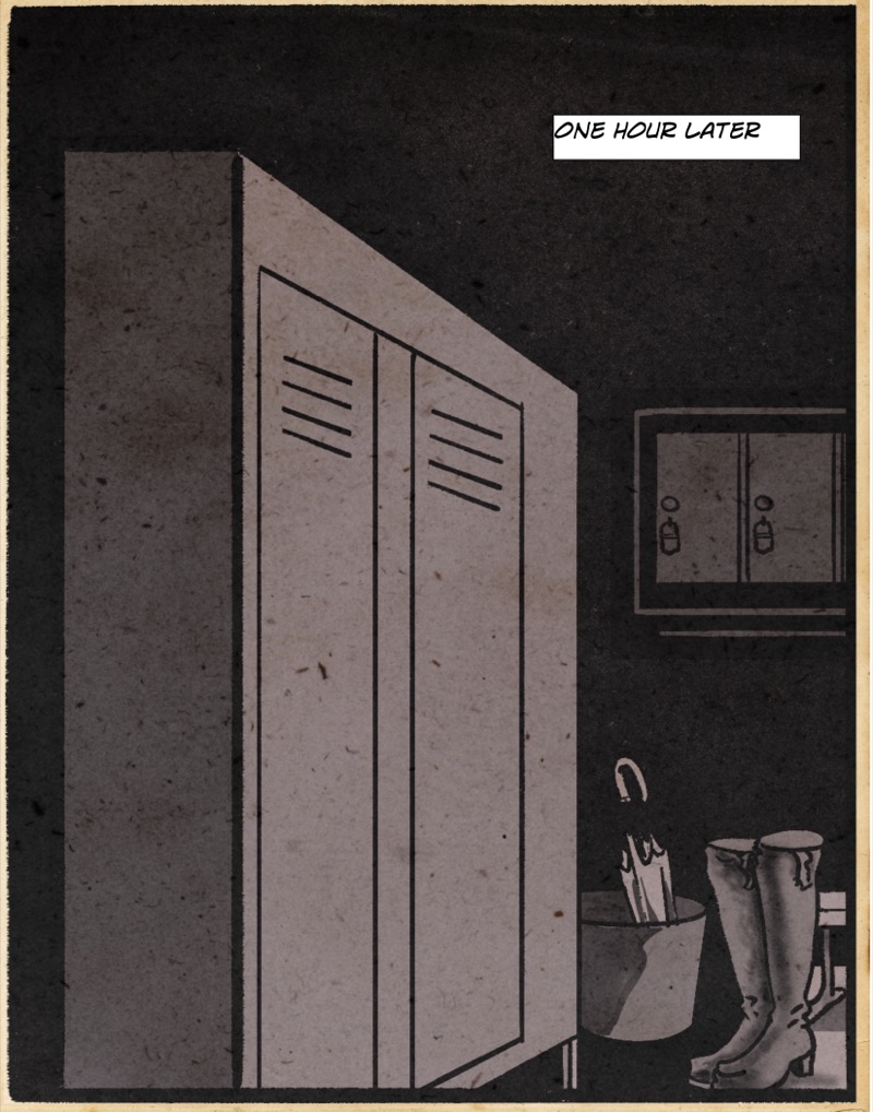 Digital illustration by Deaddie Mercury a bdsm locker room for mistresses off the clock